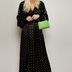 Little Mistress Aleksey Black and Gold Dress